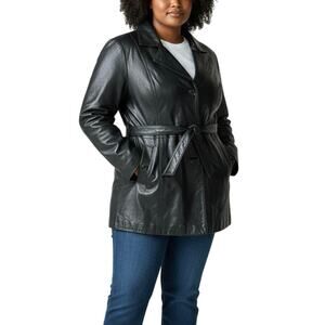 Vintage Wilson’s Leather Lined Belted Leather Jacket - XL